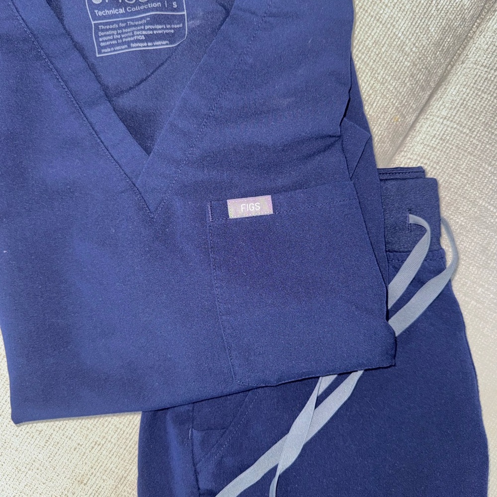 Figs Deep Blue Medical Scrub Set